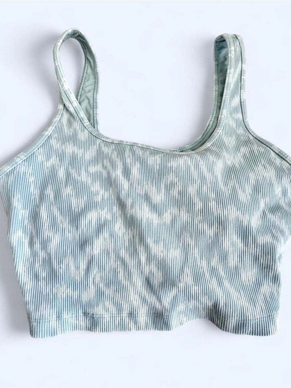 Offline Womens Sports Bra size M Seagram Green White Printed Gym Run Fitness